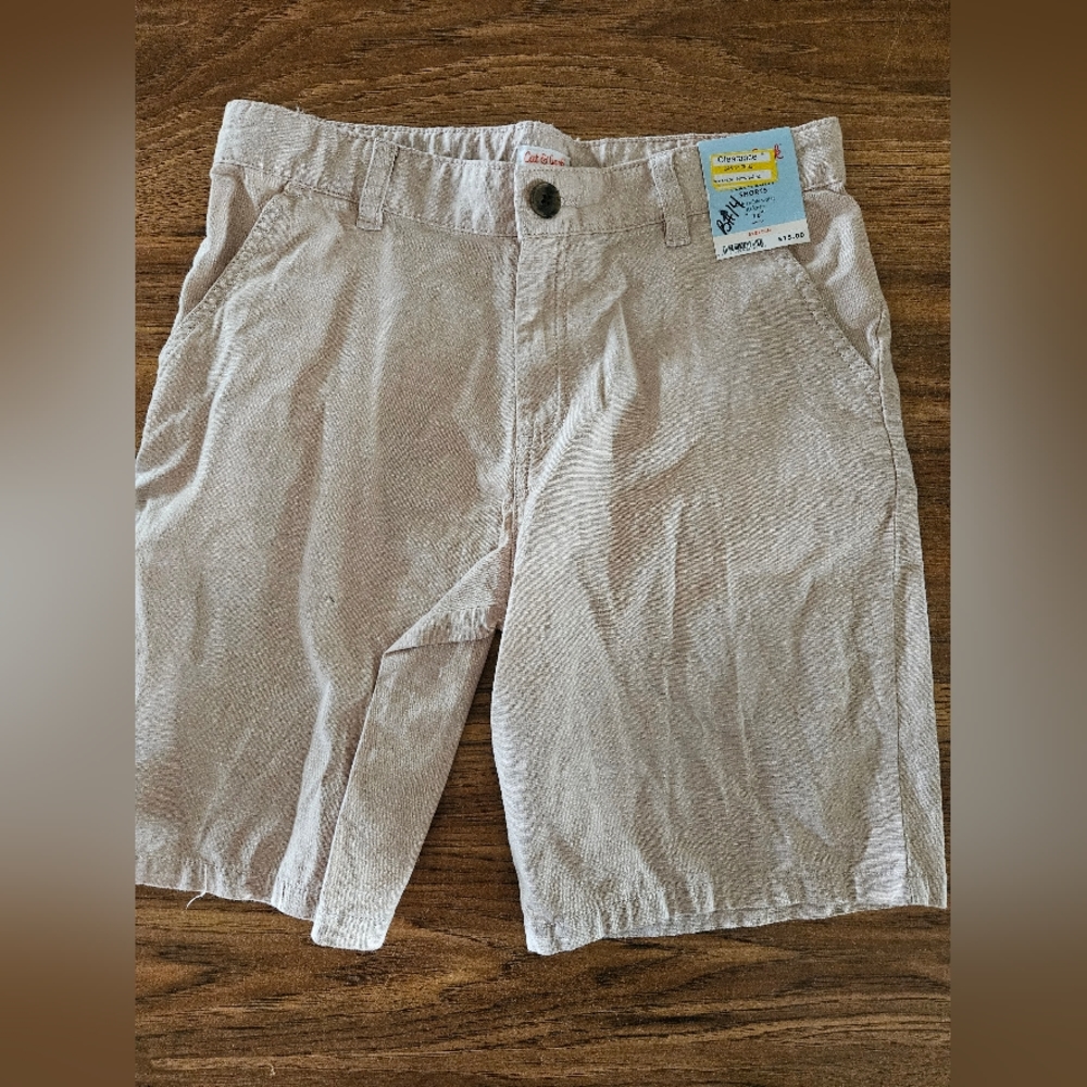 NWT Cat and Jack Size 16 Boys Khaki shorts